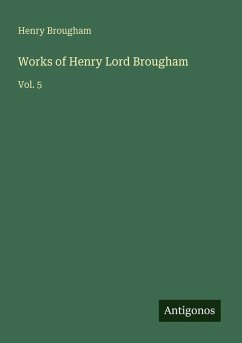 Cover Works of Henry Lord Brougham