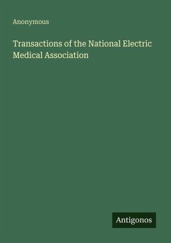 Cover Transactions of the National Electric Medical Association
