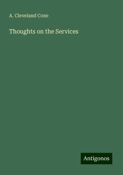 Thoughts on the Services Thoughts on the Services