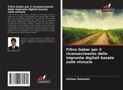 Cover Filtro Gabor per il riconoscimento delle impronte digitali basato sulle minuzie
