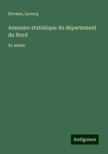 Annuaire statistique du département du Nord