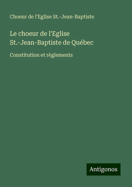 Le choeur de l'Eglise St.-Jean-Baptiste de Québec