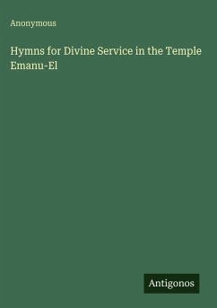 Cover Hymns for Divine Service in the Temple Emanu-El