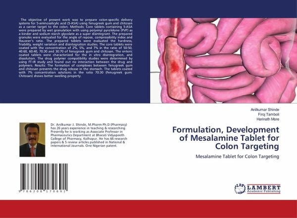 Formulation, Development of Mesalamine Tablet for Colon Targeting Formulation, Development of Mesalamine Tablet for Colon Targeting