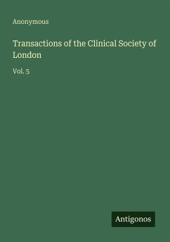 Cover Transactions of the Clinical Society of London