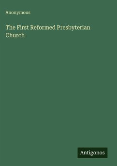 Cover The First Reformed Presbyterian Church
