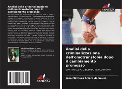 Cover Analisi della criminalizzazione dell'omotransfobia dopo il cambiamento promosso