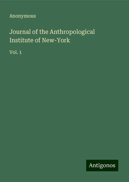 Journal of the Anthropological Institute of New-York