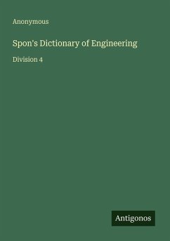 Cover Spon's Dictionary of Engineering