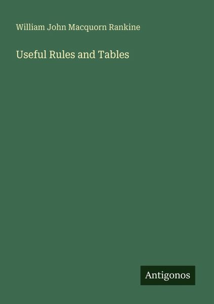 Useful Rules and Tables Useful Rules and Tables