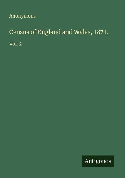 Census of England and Wales, 1871. Census of England and Wales, 1871.