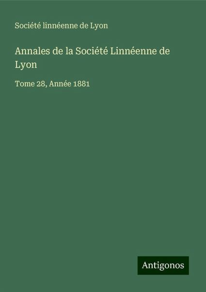 Annales de la Société Linnéenne de Lyon Annales de la Société Linnéenne de Lyon