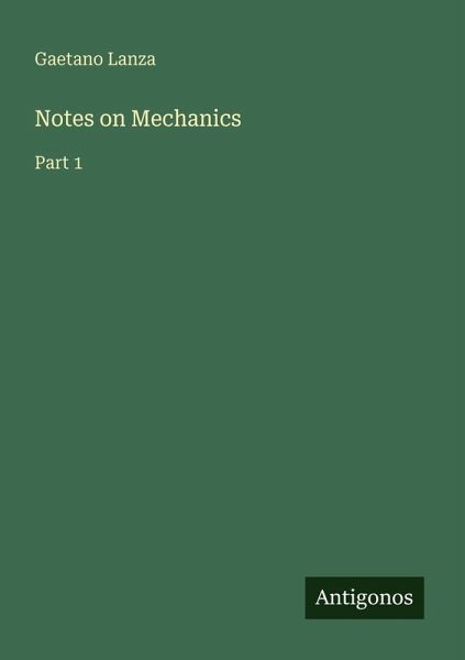 Notes on Mechanics