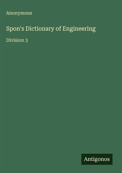Cover Spon's Dictionary of Engineering