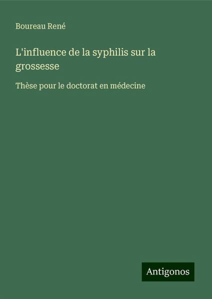 L'influence de la syphilis sur la grossesse L'influence de la syphilis sur la grossesse