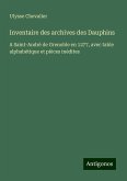 Inventaire des archives des Dauphins