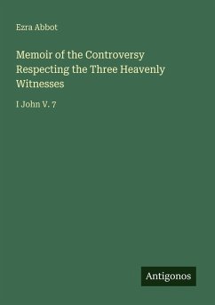 Cover Memoir of the Controversy Respecting the Three Heavenly Witnesses