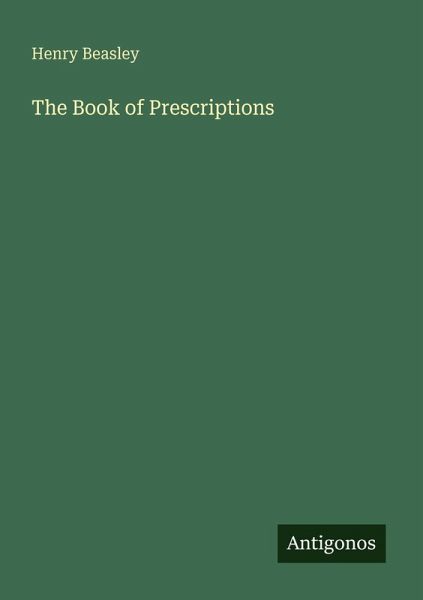 The Book of Prescriptions The Book of Prescriptions
