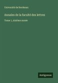 Annales de la faculté des lettres