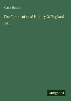 Cover The Constitutional History Of England