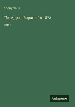 Cover The Appeal Reports for 1872
