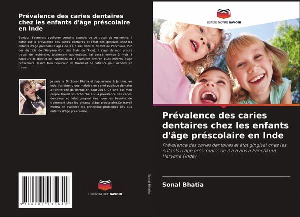 Prévalence des caries dentaires chez les enfants d'âge préscolaire en Inde