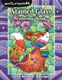 Stained Glass Coloring Book - Cute Animals Designs Stained Glass Coloring Book - Cute Animals Designs