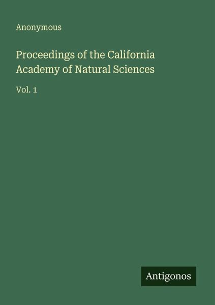 Proceedings of the California Academy of Natural Sciences