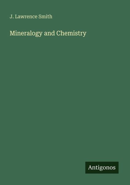 Mineralogy and Chemistry Mineralogy and Chemistry