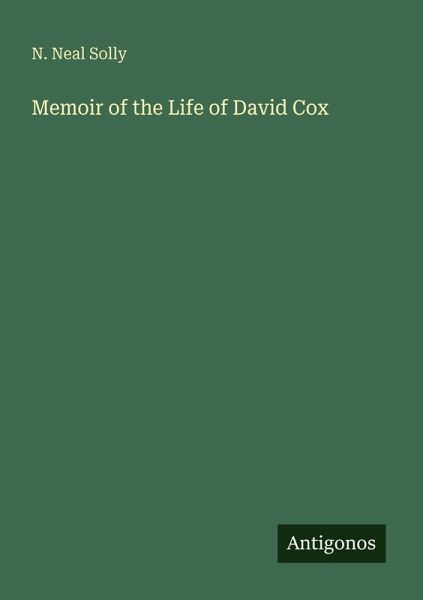 Memoir of the Life of David Cox