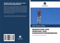 Cover BEWERTUNG DER WIRKUNG VON KONSUMGÜTERWERBUNG