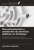 Descentralización y prestación de servicios públicos en Kinshasa