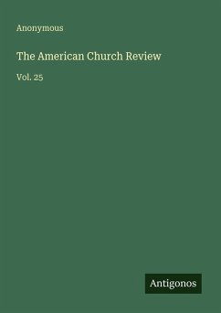Cover The American Church Review