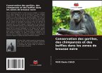 Conservation des gorilles, des chimpanzés et des buffles dans les zones de brousse noire