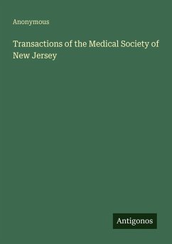 Cover Transactions of the Medical Society of New Jersey