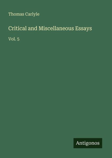 Critical and Miscellaneous Essays