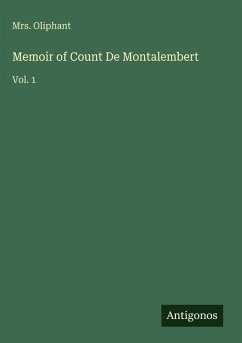 Cover Memoir of Count De Montalembert