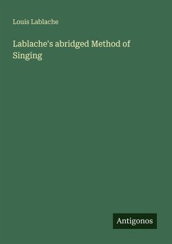 Cover Lablache's abridged Method of Singing