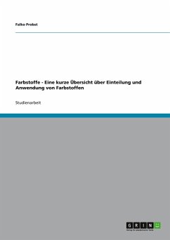 Farbstoffe - Eine kurze Übersicht über Einteilung und Anwendung von Farbstoffen