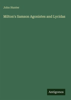 Cover Milton's Samson Agonistes and Lycidas