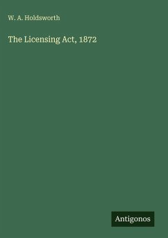Cover The Licensing Act, 1872