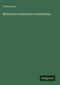 Cover Bibliotheca Americana Vetustissima