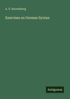Cover Exercises on German Syntax