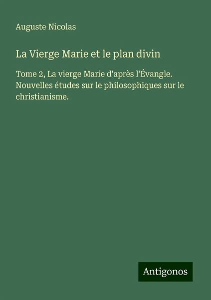 La Vierge Marie et le plan divin