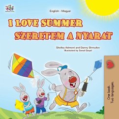 Cover I Love Summer (English Hungarian Bilingual Children's Book)