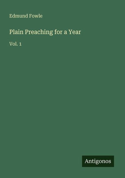 Plain Preaching for a Year Plain Preaching for a Year
