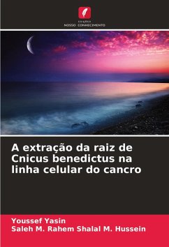 Cover A extração da raiz de Cnicus benedictus na linha celular do cancro