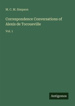 Cover Correspondence Conversations of Alexis de Tocoueville
