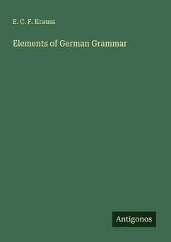 Cover Elements of German Grammar