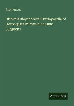 Cover Cleave's Biographical Cyclopaedia of Homoepathic Physicians and Surgeons